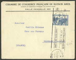 ARGENTINA: Cover Sent From Buenos Aires To Vesseaux (France) On 28/MAR/1931, Franked With 12c. Revolution Of 6 September - Brieven En Documenten