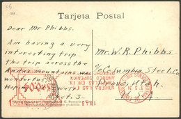 ARGENTINA: PC Sent From Buenos Aires To USA On 31/MAR/1931, With Advertising Meter Postage "Affix The Stamps At Top Righ - Brieven En Documenten