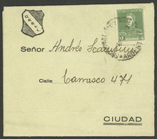 ARGENTINA: Small Cover Used In Buenos Aires In AP/1932, Franked With 3c. San Martin W/o Period, VF - Briefe U. Dokumente