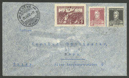 ARGENTINA: 15/AP/1932: Buenos Aires - Bern, Airmail Cover Franked With 30c And 50c. San Martín W/o Period + 4c. Revoluti - Brieven En Documenten