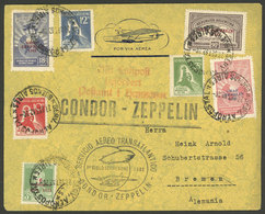 ARGENTINA: Cover Sent From Buenos Aires To Bremen (Germany) Via Zeppelin On 27/SE/1932, Franked $1.41 With Stamps Of Sev - Briefe U. Dokumente