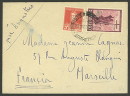 ARGENTINA: Cover Sent From Buenos Aires To Marseille (France) In DE/1934, Franked With 5c. San Martín W/o Period + 10c.  - Briefe U. Dokumente