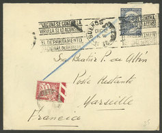 ARGENTINA: Cover Sent From Buenos Aires To Marseille (France) On 12/DE/1936, To Poste Restante, With MIXED POSTAGE And S - Briefe U. Dokumente