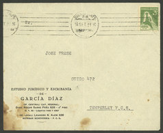 ARGENTINA: 19/SEP/1938: Buenos Aires - Temperley, Cover Franked With 3c. Congress Of Cold Techniques, Interesting Cancel - Briefe U. Dokumente
