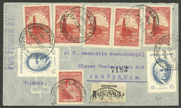 ARGENTINA: 18/FE/1939: Buenos Aires - Amsterdam, Airmail Cover Franked $2.90 With Several Stamps, VF Quality - Briefe U. Dokumente