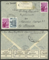 ARGENTINA: 5/AP/1939: Quilmes (Buenos Aires) - Germany, Registered Cover Franked With 15c. And 2x $2 UPU Congress, With  - Briefe U. Dokumente