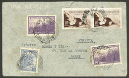 ARGENTINA: Cover From Buenos Aires To Paris On 21/MAR/1940, Franked With 15c. Bull + 2x 40c. Sugarcane + Pair $1.50 Fono - Briefe U. Dokumente
