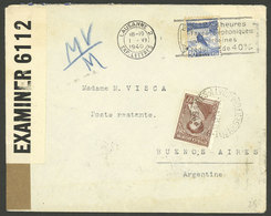 ARGENTINA: Cover Sent From Lausanne (Switzerland) To Poste Restante In Buenos Aires On 1/JUN/1940, With Mixed Postage An - Brieven En Documenten