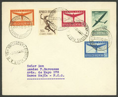 ARGENTINA: 23/OC/1940: Buenos Aires, Cover With Cmpl. Airmail Set, With First Day Pmk, VF Quality - Brieven En Documenten