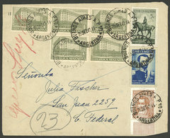 ARGENTINA: Cover Used In Buenos Aires On 25/SE/1942, Franked 20c. With Several Stamps, VF Quality - Brieven En Documenten