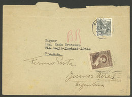 ARGENTINA: Cover Sent From Chiasso (Switzerland) To Poste Restante In Como (Italy) And Then Forwarded To Buenos Aires On - Briefe U. Dokumente
