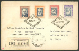 ARGENTINA: Registered Cover Sent From Buenos Aires To La Plata On 5/JA/1944, Franked With 3+2c, 5+5c, 10+5c And 25+15c.  - Briefe U. Dokumente