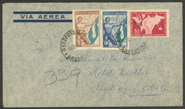 ARGENTINA: Cover Sent From Buenos Aires To Santiago (Chile) On 5/JA/1947, Franked With 30c. World Thrift Day, With 5c. A - Briefe U. Dokumente