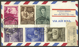ARGENTINA: E.F.I.R.A. Stamp Exhibition, Cmpl. Set Of 6 Values (GJ.987/92) On Registered Cover Sent From Buenos Aires To  - Briefe U. Dokumente