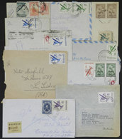 ARGENTINA: 11 Covers Used Between 1951 And 1973 Franked With Stamps Of Airmail Basic Issues, VF Quality - Brieven En Documenten