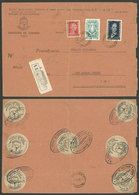 ARGENTINA: Cover With Declared Value ($36.30) Sent From Buenos Aires To San Carlos Centro On 2/SE/1953, Franked With 20c - Brieven En Documenten