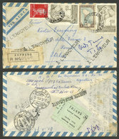 ARGENTINA: Express Cover Sent From Buenos Aires To Roma On 19/OC/1955, Franked $4.20, Returned To Sender Due To Insuffic - Brieven En Documenten