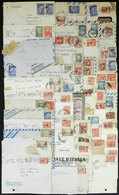 ARGENTINA: 50 Covers And Fronts Used Between Circa 1959 And 1965, Franked With Stamps Of "Proceres & Riquezas II" Basic  - Brieven En Documenten