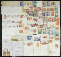 ARGENTINA: 45 Covers And Fronts Used Between Circa 1959 And 1964, Franked With Stamps Of "Proceres & Riquezas II" Basic  - Brieven En Documenten