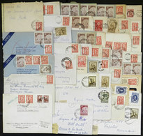 ARGENTINA: 40 Covers Used Between Circa 1965 And 1971, Franked With Stamps Of "Proceres & Riquezas II" Basic Issue (part - Brieven En Documenten