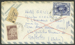 ARGENTINA: Registered Cover Sent From Buenos Aires To Napoli (Italy) In AP/1967, Franked With $95, VF Quality - Brieven En Documenten