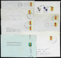 ARGENTINA: 8 Used Covers Franked With Stamps Of The Mailbox Basic Issue, VF Quality, Some Are Very Rare! - Briefe U. Dokumente