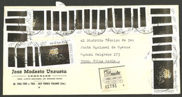 ARGENTINA: Cover Sent From Pueblo Italiano (Córdoba) A Villa María On 4/JUL/1989, With Spectacular INFLA Postage Of A150 - Briefe U. Dokumente