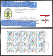 ARGENTINA: Registered Cover Sent From 30 De Agosto To La Plata On 27/MAY/2015, Franked With 24x $2 Recovery Of National  - Brieven En Documenten