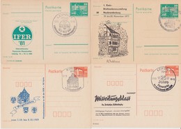 CHOICE 6 Aus 20 Ganzsachen DDR Postkarten M Privatem Zudruck Ca 1975-1990 AUSWAHL - Otros & Sin Clasificación