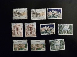 MONACO   LOT DE 5 X 2  TIMBRES   -  OBLITERES ET NON OBLITERES - - Collections, Lots & Séries