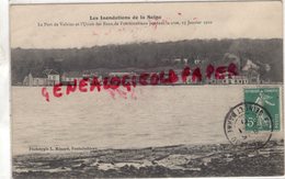 77-  VALVINS- LE PORT ET L' USINE DES EAUX DE FONTAINEBLEAU PENDANT LA CRUE 25 JANVIER 1910- - Other & Unclassified