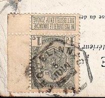 ARMOIRIES 81 - HEXAGONE - ERQUELINNE ; Station Perception - Geblokkeerd Uur - Heure Bloquée - Sur CPA - RARE ! - 1893-1907 Coat Of Arms