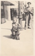Asian-American Boy On Tricycle Toy Scooter, Grant Avenue, C1920s Vintage Real Photo Postcard - America