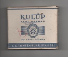 TURQUIE - ETUI VIDE DE 20 CIGARETTES - KULÜP - SERT HARMAN - Empty Cigarettes Boxes
