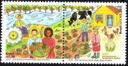 BRAZIL 2014  -   INTERNATIONAL YEAR OF FAMILY FARMING -  ST 2v  MINT - Neufs