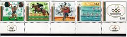 Turkmenistan.1992 SOG Barcelona. Strip Of 5v:1.0, 3.0, 5.0,10.0,15.0 Michel Nr. 15-19 A - Turkménistan