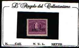 73828) TRIESTE-Italia Turrita, Formato Piccolo, Soprastampa Su Una Riga-FILIGRANA RUOTA3-1954-5A-MNH** - Revenue Stamps