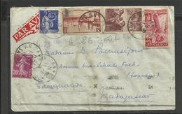 Poste Aérienne Lettre Ref.  28 Annecy Tananarive Madagascar 13.8.38 - 1927-1959 Lettres & Documents