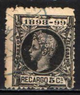 SPAGNA - 1898 - EFFIGIE DI ALFONSO XIII - USATO - Impots De Guerre