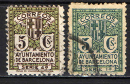 SPAGNA - 1932 - STEMMA CON CIFRA AL VERSO - USATI - Barcelona