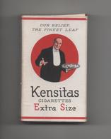 ENGLAND - ETUI VIDE DE 10 CIGARETTES -KENSITAS - J. WIX & SONS - LONDON - Empty Cigarettes Boxes
