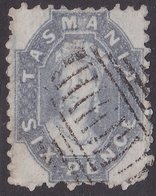 CLASSIC TASMANIA 6d CHALON POSTAL USE - Used Stamps