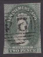 CLASSIC TASMANIA 2d CHALON POSTAL USE - Usati