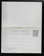 COTE D'IVOIRE Carte Postale Avec Réponse - Lettres & Documents