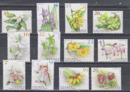 China Taiwan 2017/2018 Wild Orchids Stamp Series 12v In Total MNH - Collections, Lots & Series