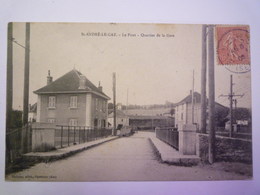 SAINT-ANDRE-LE-GAZ  (Isère)  :  Le PONT  -  Quartier Dela  GARE   1905   - Saint-André-le-Gaz