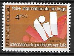 BELGIQUE     -  1973  .  Y&T N° 1664 * .  25° Foire De Liège - Unused Stamps
