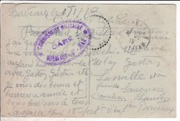 Cpa Carte Postale Ancienne  -  BORDEAUX PLACE ET MARCHE DES CAPUCINS Commissaire Militaire Gare St Jean - Bordeaux