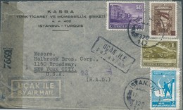Turchia Turkey 1942 Cover Registred From Istanbul To New York Citi - U.S.A - Storia Postale