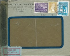 Turchia Turkey 1945 Cover Registred From Istanbul - Covers & Documents